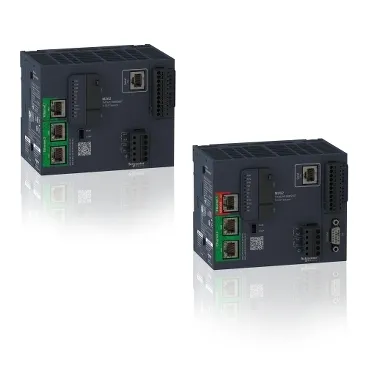 Maxima Automation’s Modicon M262 Logic Controller – advanced PLC with integrated cybersecurity, Ethernet communication, and high processing power for complex automation tasks in industrial environments.