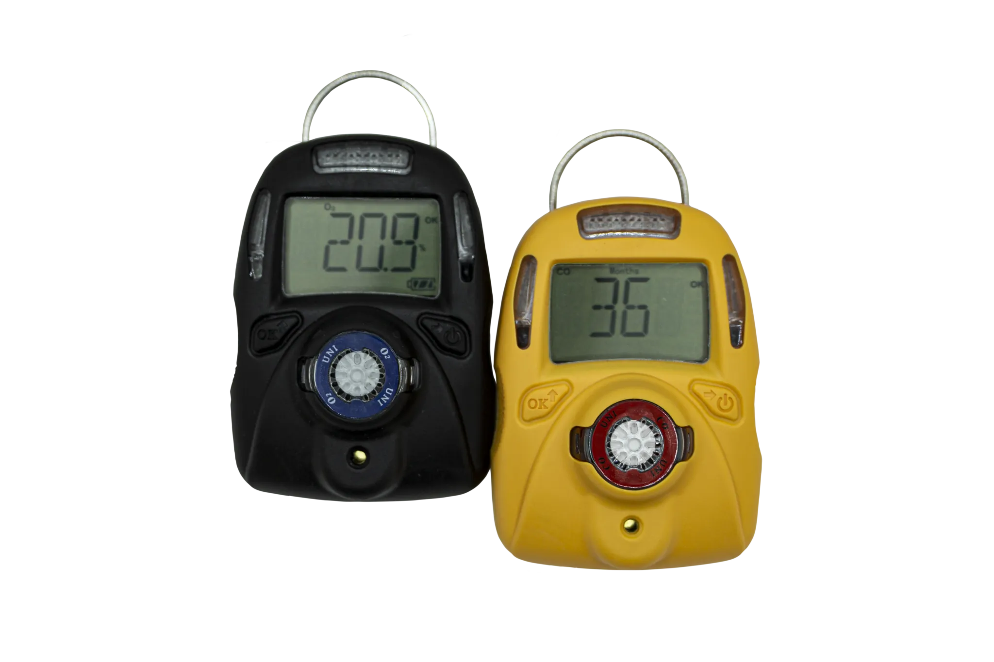 UNI Disposable single-use gas detector, providing portable and reliable detection of hazardous gases in a compact form.