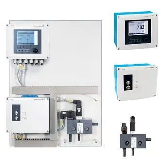 Liquiline Control (24 VDC) automatic cleaning system for optimized maintenance.